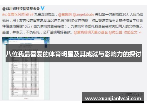 八位我最喜爱的体育明星及其成就与影响力的探讨